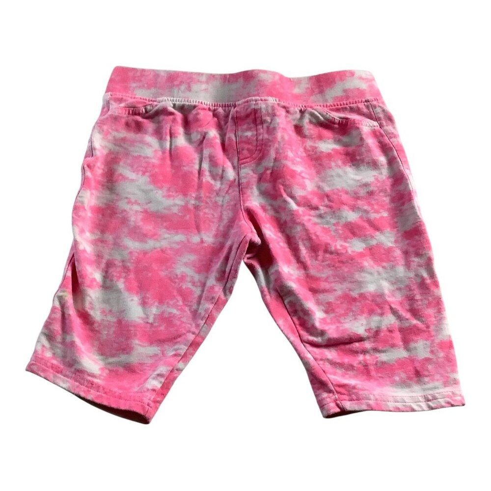 Freestyle Revolution Girls Pink Tie Dye Bermuda Shorts Size 12 Elastic‎ Waist